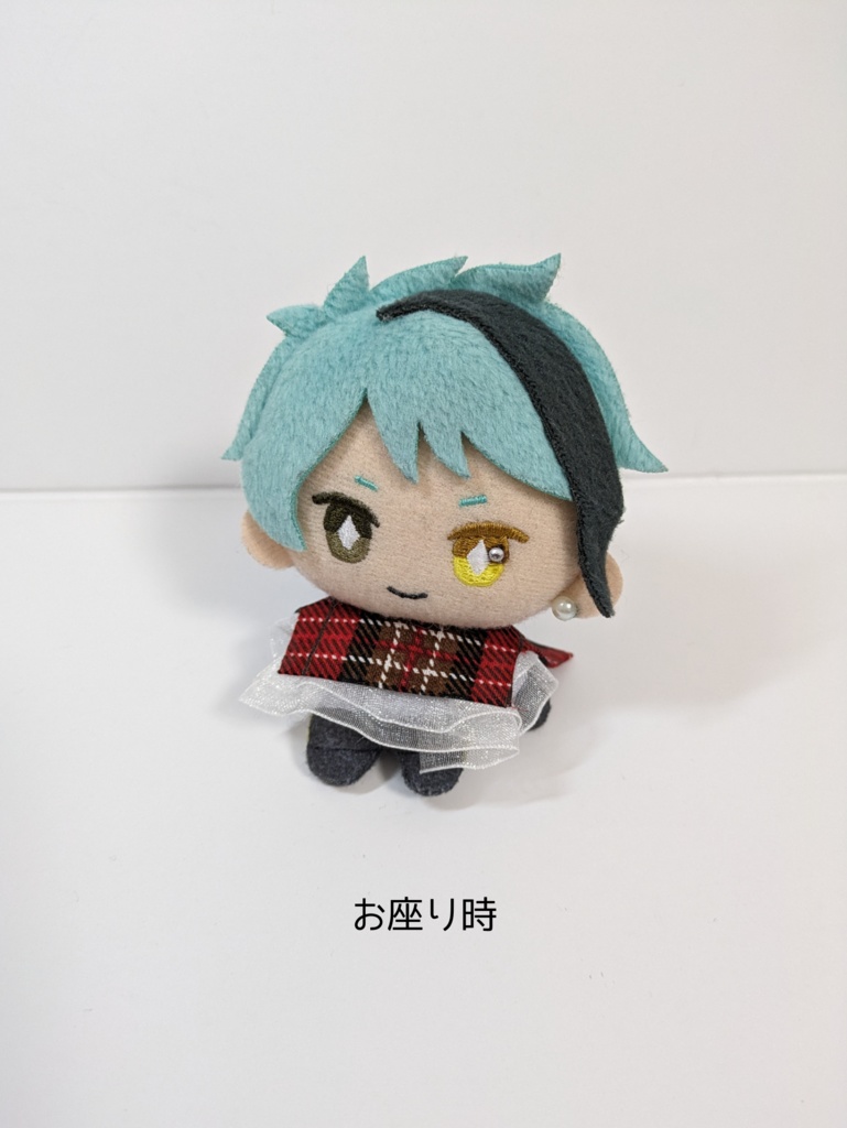 10cmぬい服 フリルチェックブラウス