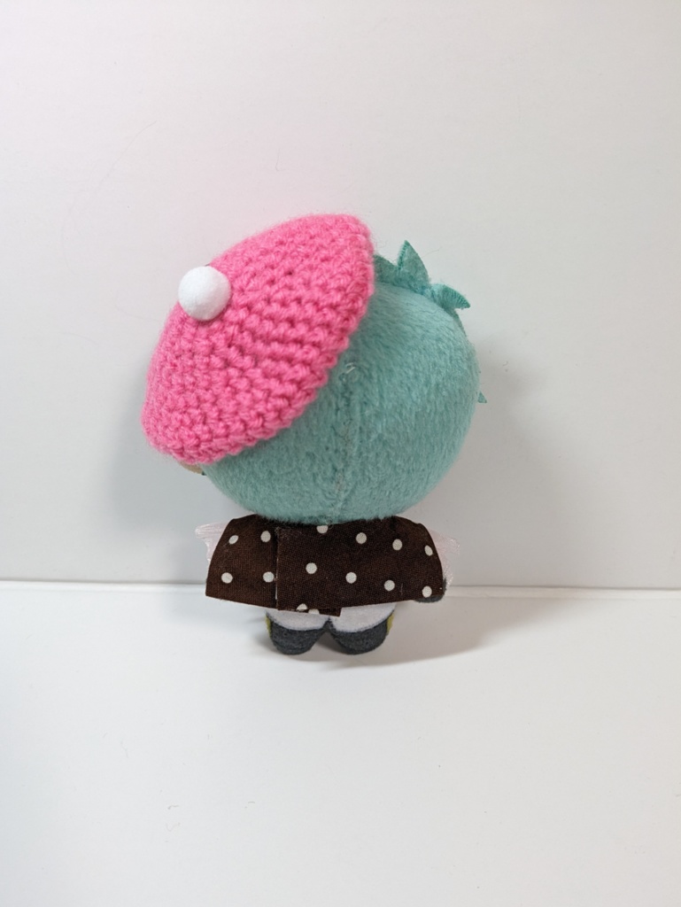 10cmぬい服 チョコレートフリルブラウス&ベレーセット