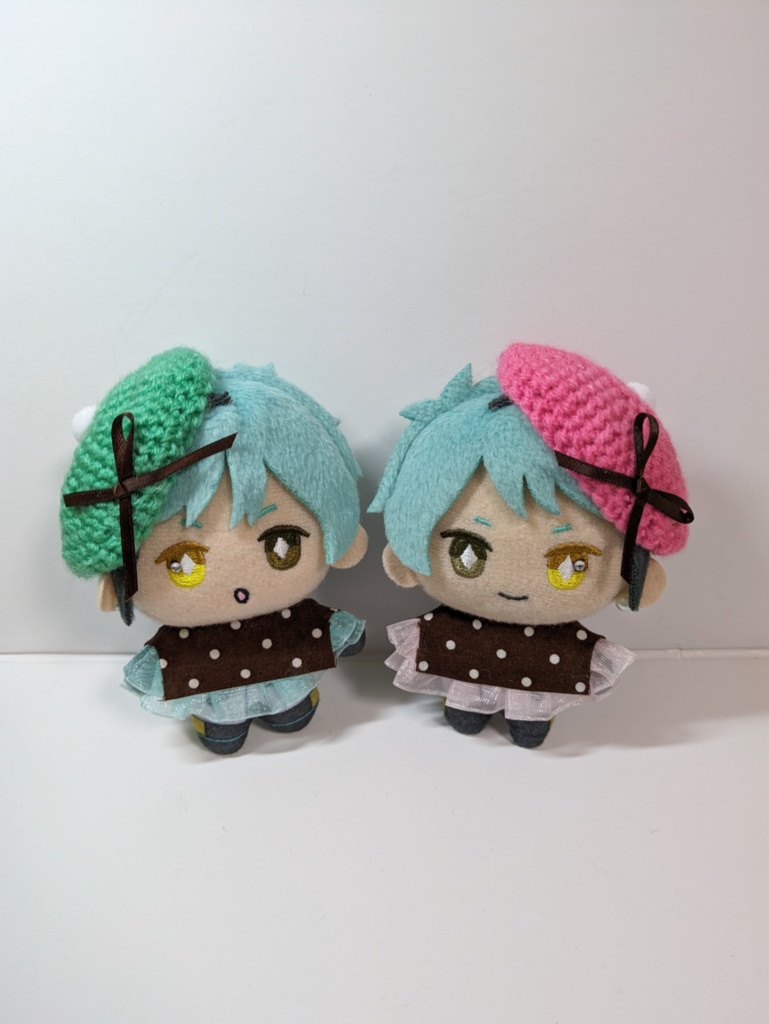 10cmぬい服 チョコレートフリルブラウス&ベレーセット