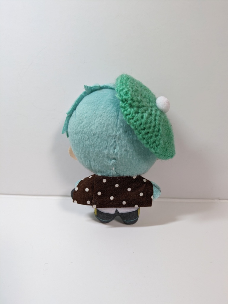 10cmぬい服 チョコレートフリルブラウス&ベレーセット