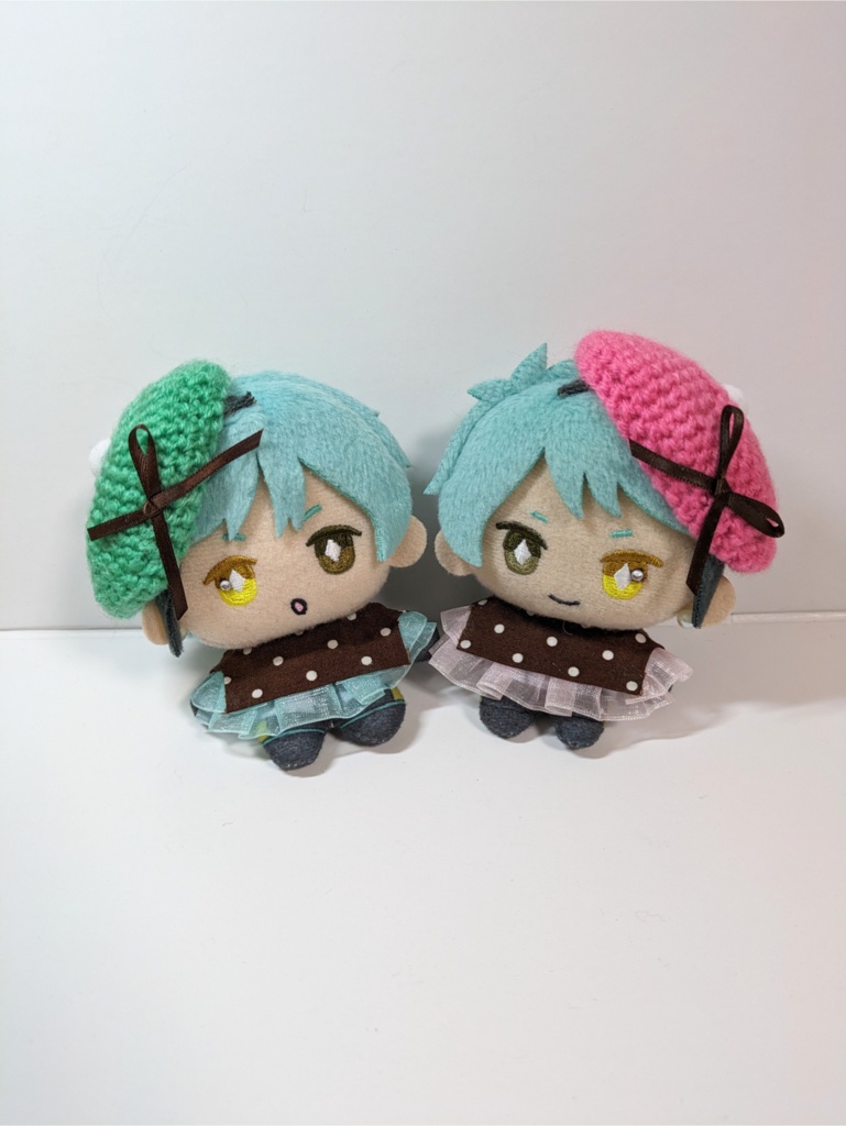 10cmぬい服 チョコレートフリルブラウス&ベレーセット