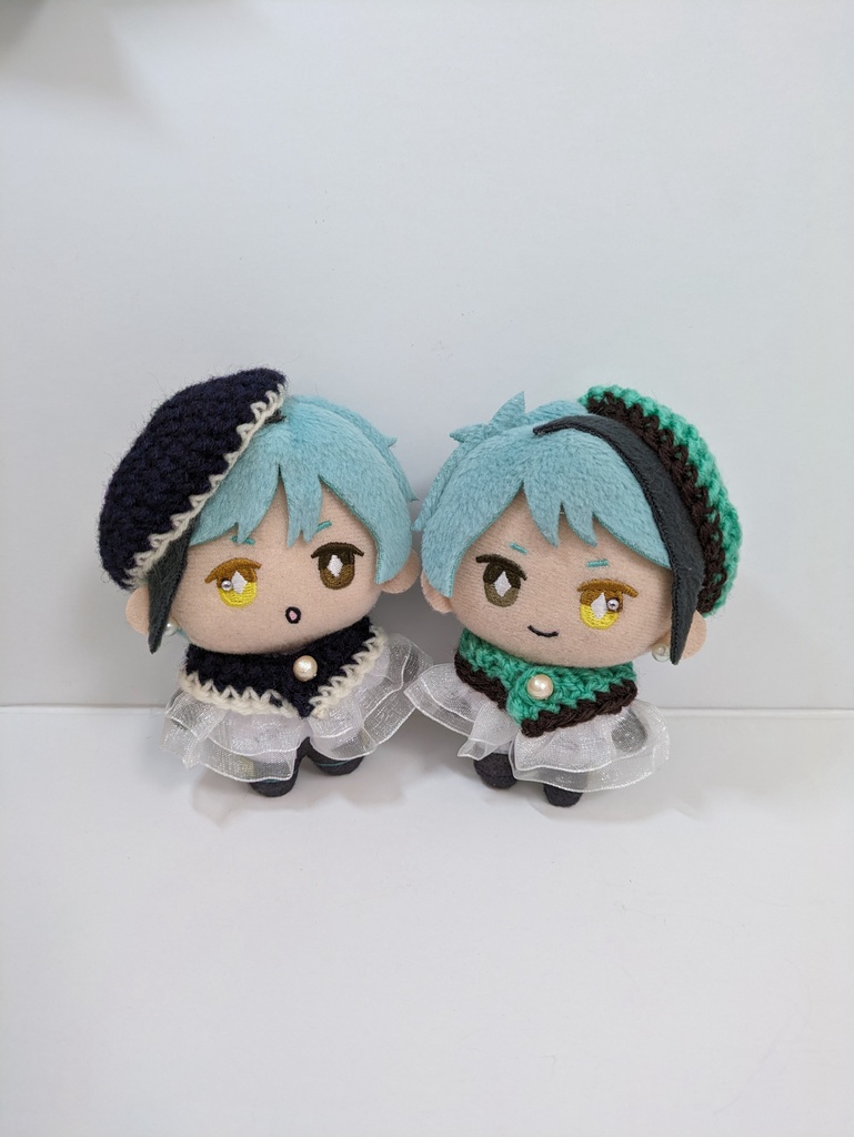 10cmぬい服 バイカラーケープ&ベレーセット《第2弾》