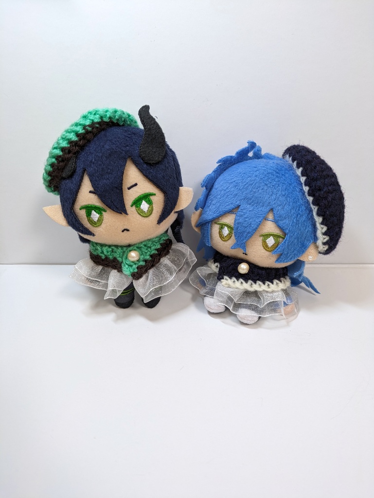 10cmぬい服 バイカラーケープ&ベレーセット《第2弾》