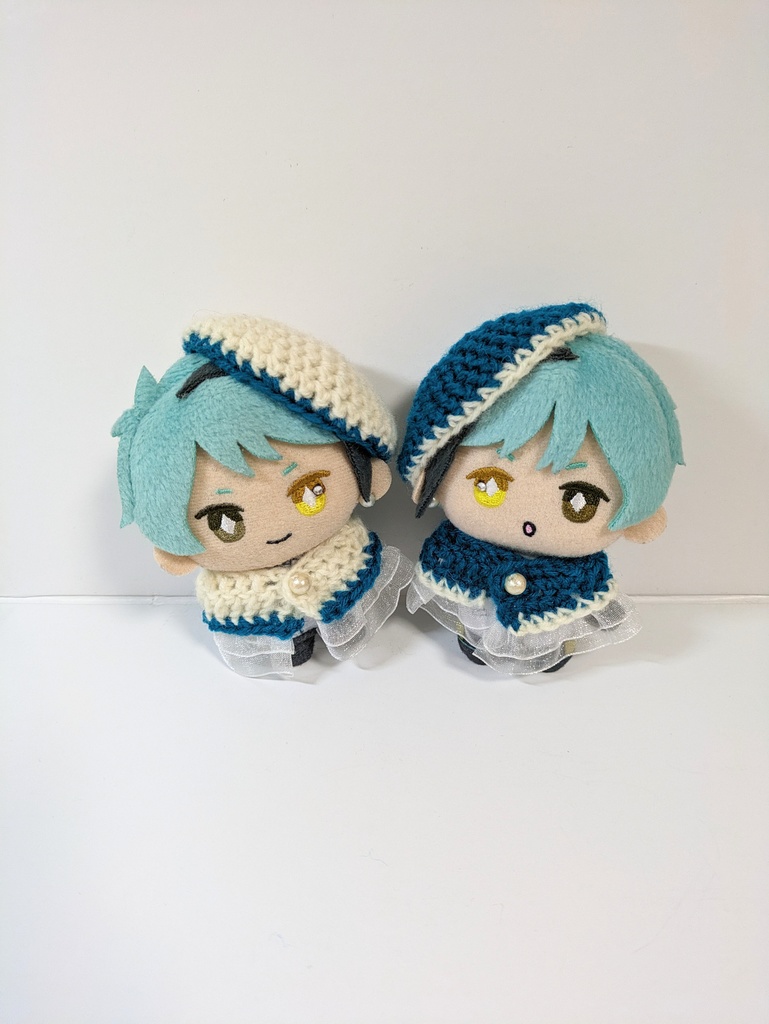 10cmぬい服 バイカラーセット『ブルーグリーン』