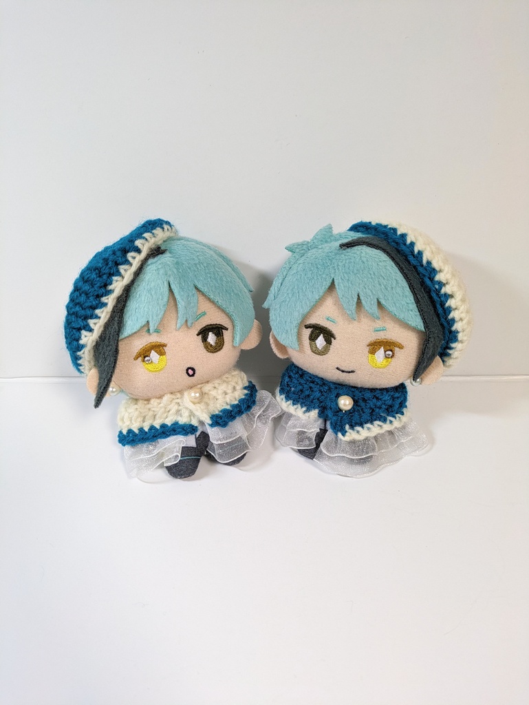 10cmぬい服 バイカラーセット『ブルーグリーン』