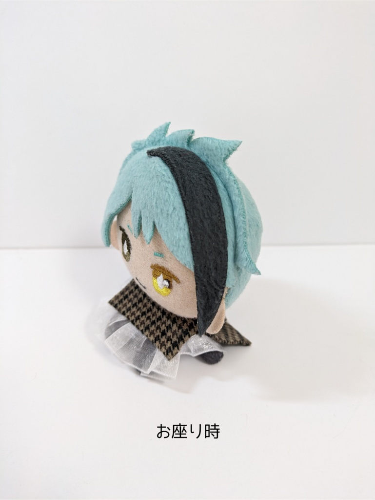 10cmぬい服 千鳥柄フリルブラウス