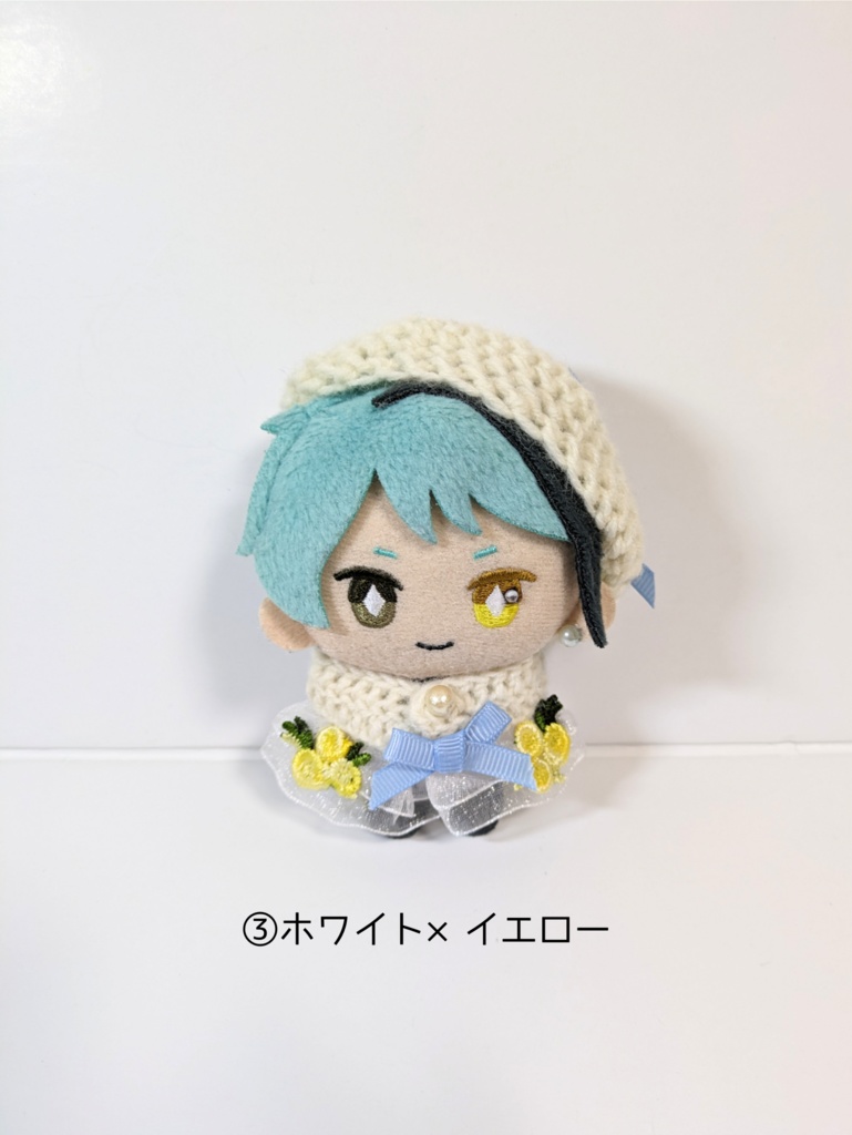 ぬい服10cm グログランフラワーケープ&ベレーセット