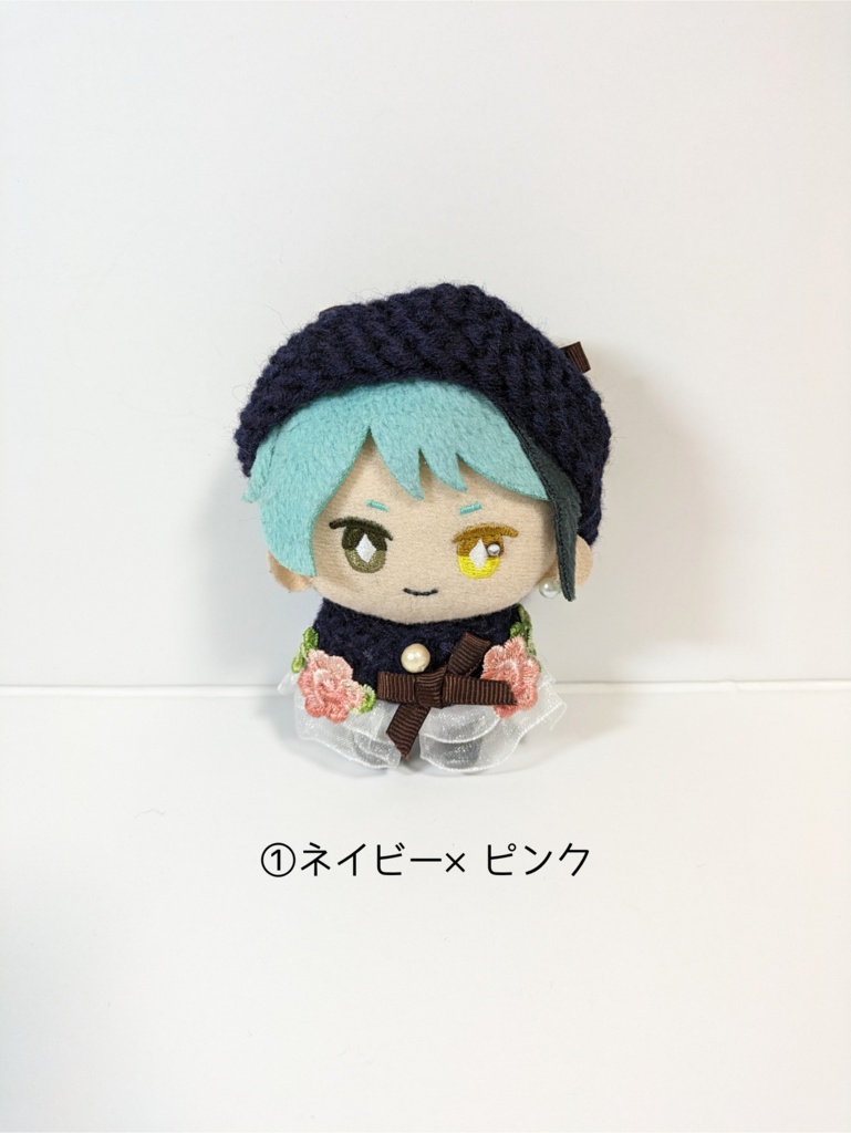 ぬい服10cm グログランフラワーケープ&ベレーセット