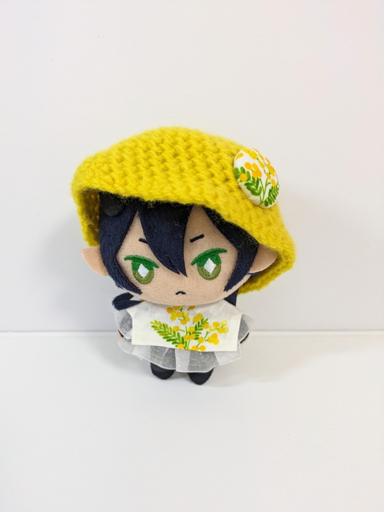 ぬい服10cm ミモザブラウス&チューリップハットセット