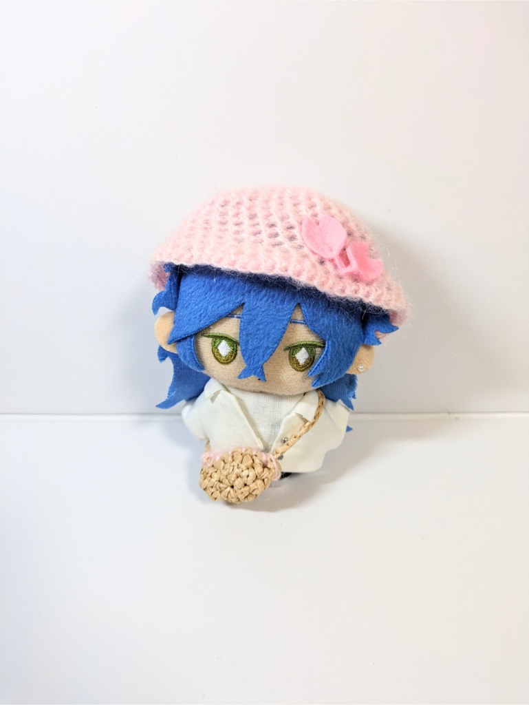 ぬい服10cm さくらハット&かごバッグセット