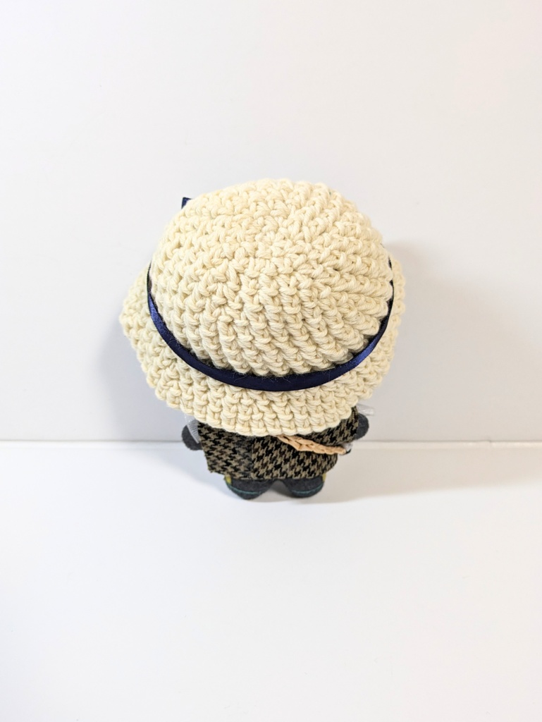 ぬい服10cm サテンリボン付きコットンハット&かごバッグセット