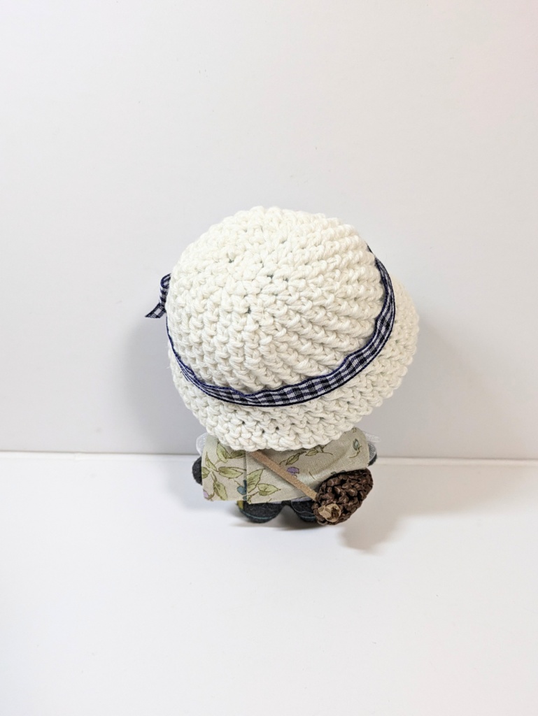 ぬい服10cm お出かけコーデセット『パープルフラワー』