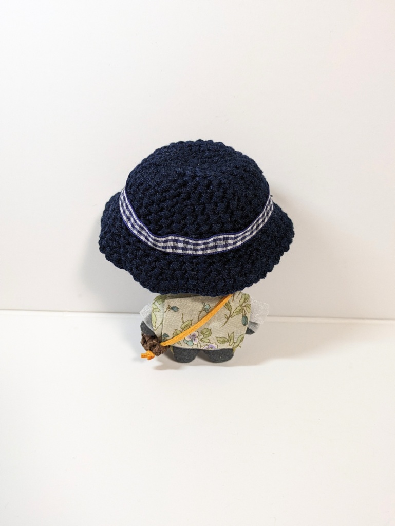 ぬい服10cm お出かけコーデセット『パープルフラワー』