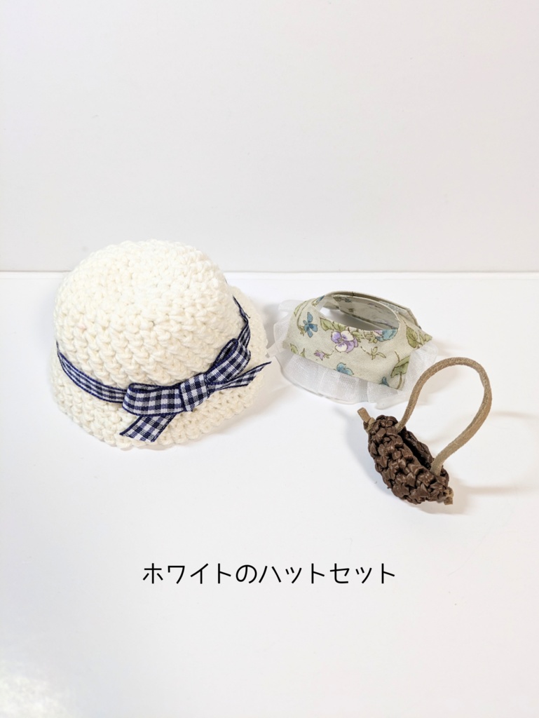 ぬい服10cm お出かけコーデセット『パープルフラワー』