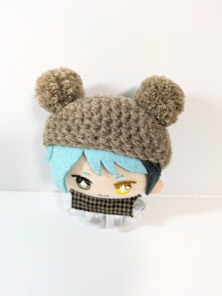 ぬい服10cm ぽんぽん耳のくまさんベレー『くま・ぱんだ』