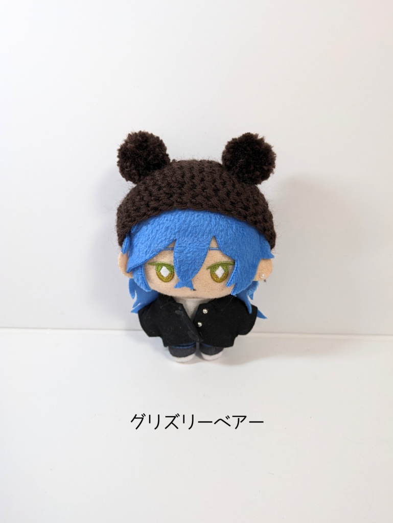 ぬい服10cm ぽんぽん耳のくまさんベレー『くま・ぱんだ』