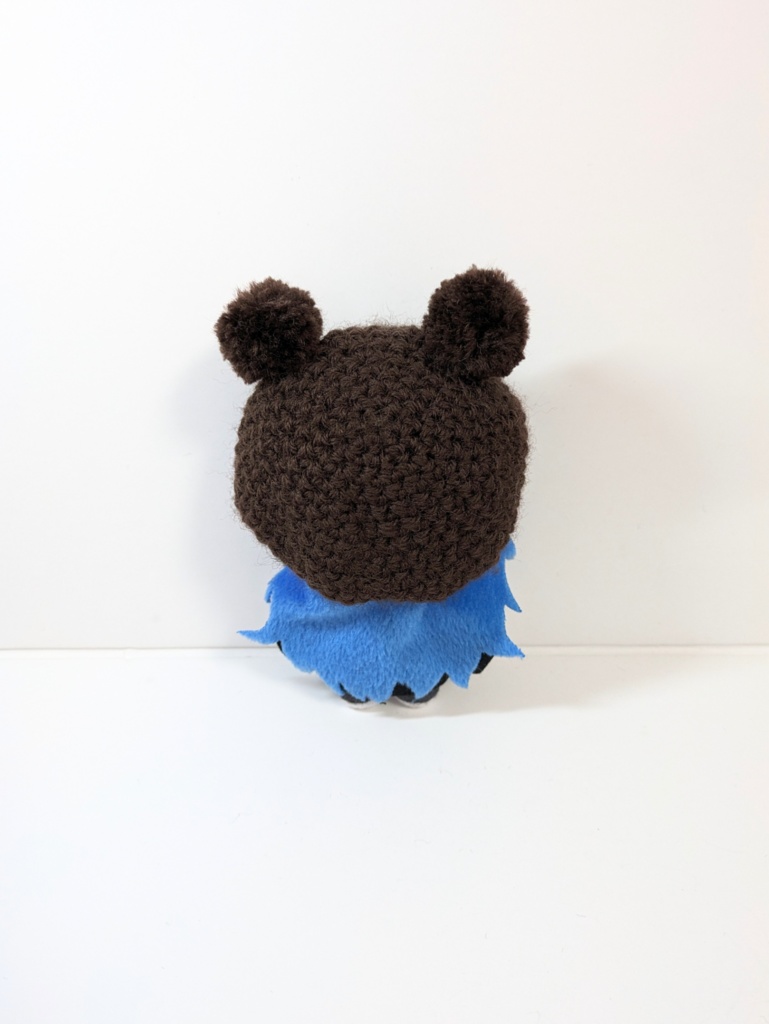 ぬい服10cm ぽんぽん耳のくまさんベレー『くま・ぱんだ』