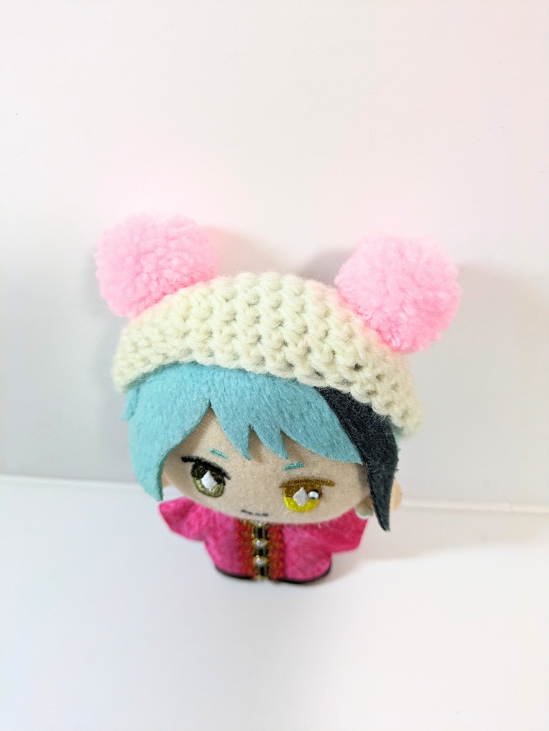 ぬい服10cm ぽんぽん耳のくまさんベレー『くま・ぱんだ』