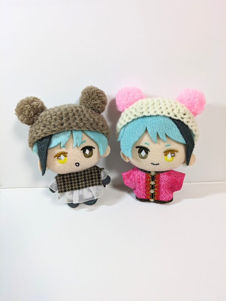 ぬい服10cm ぽんぽん耳のくまさんベレー『くま・ぱんだ』