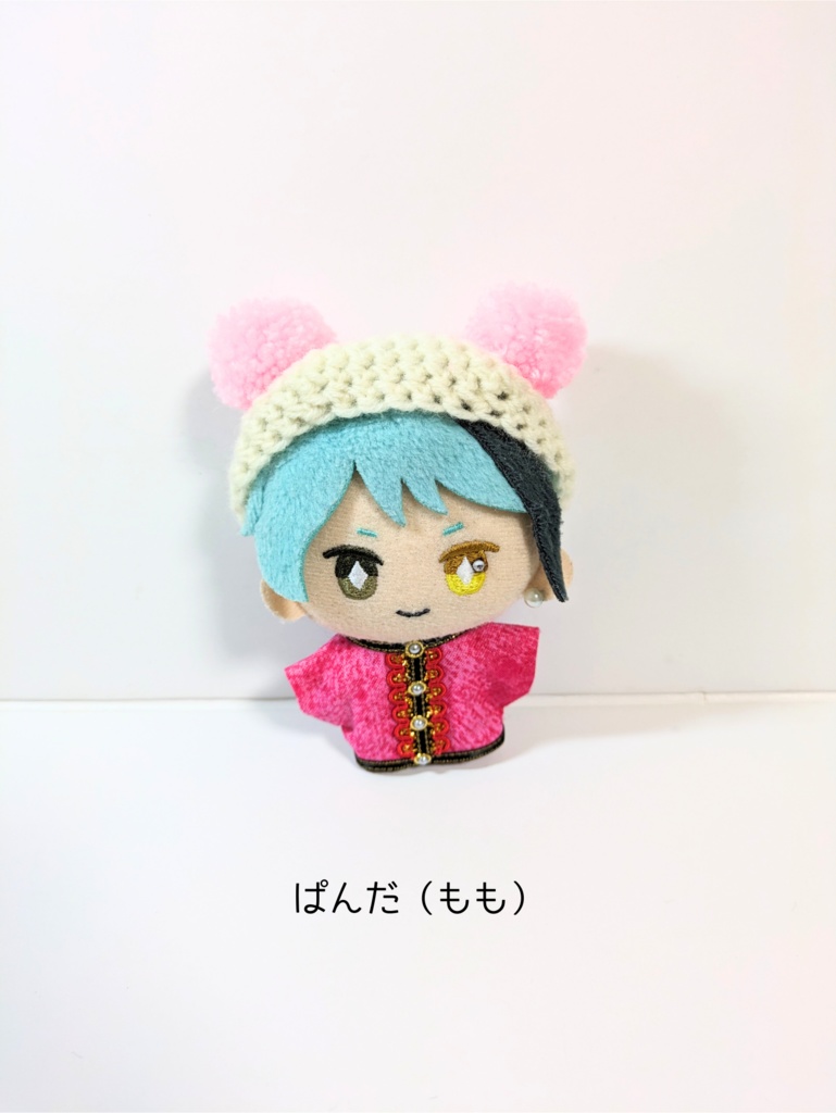 ぬい服10cm ぽんぽん耳のくまさんベレー『くま・ぱんだ』