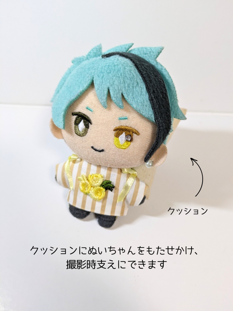 10cmぬい用 ストライプトップス&クッションセット