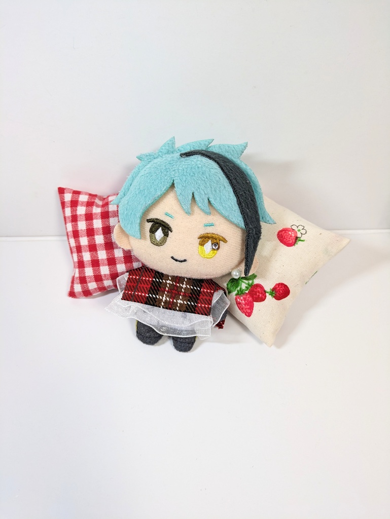 10cmぬいサイズクッションセット『スプリング(ミモザ・いちご)』