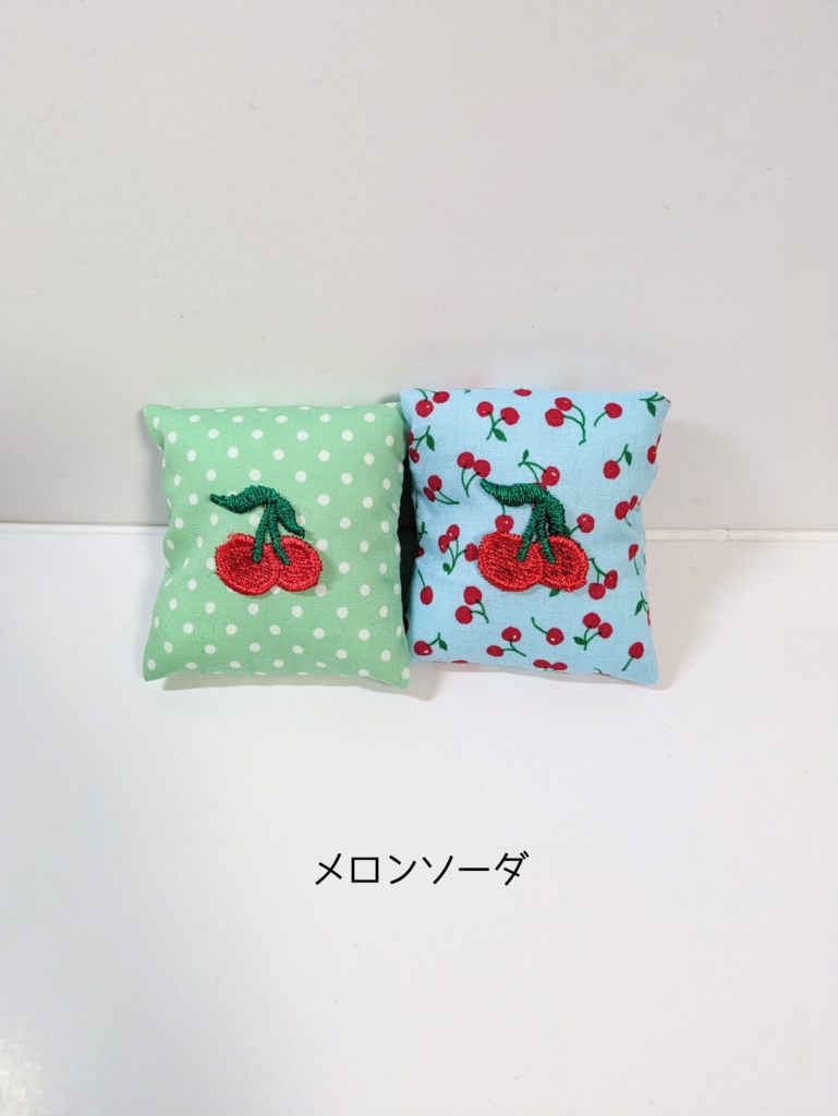 10cmぬいサイズクッションセット『サマー(メロンソーダ・マリン)』