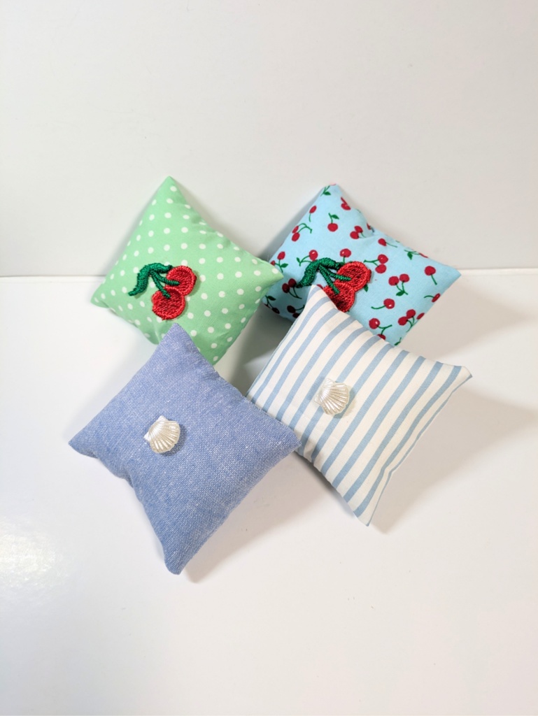 10cmぬいサイズクッションセット『サマー(メロンソーダ・マリン)』