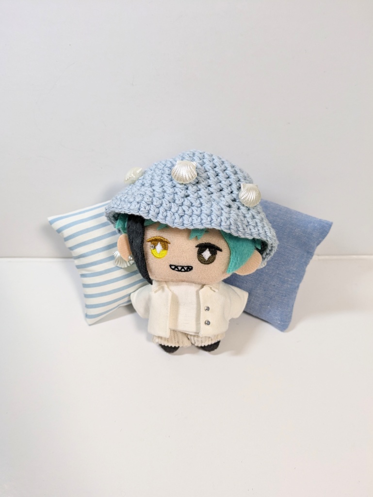 10cmぬいサイズクッションセット『サマー(メロンソーダ・マリン)』