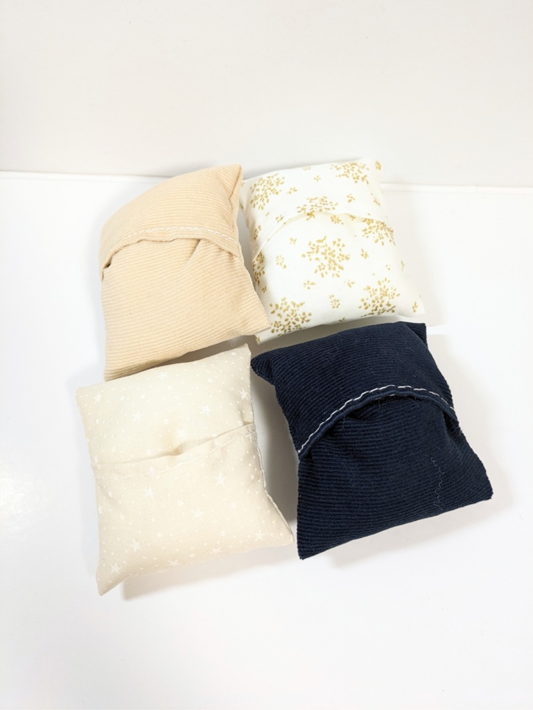 10cmぬいサイズクッションセット『エトワール(ノワール・ブラン)』