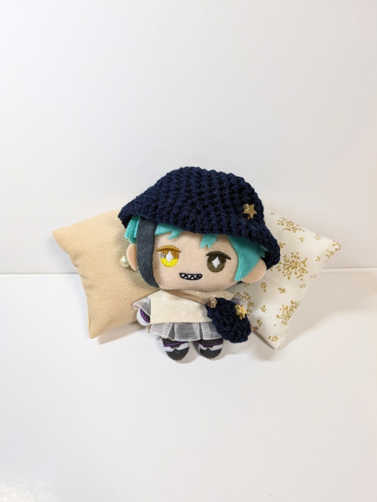 10cmぬいサイズクッションセット『エトワール(ノワール・ブラン)』