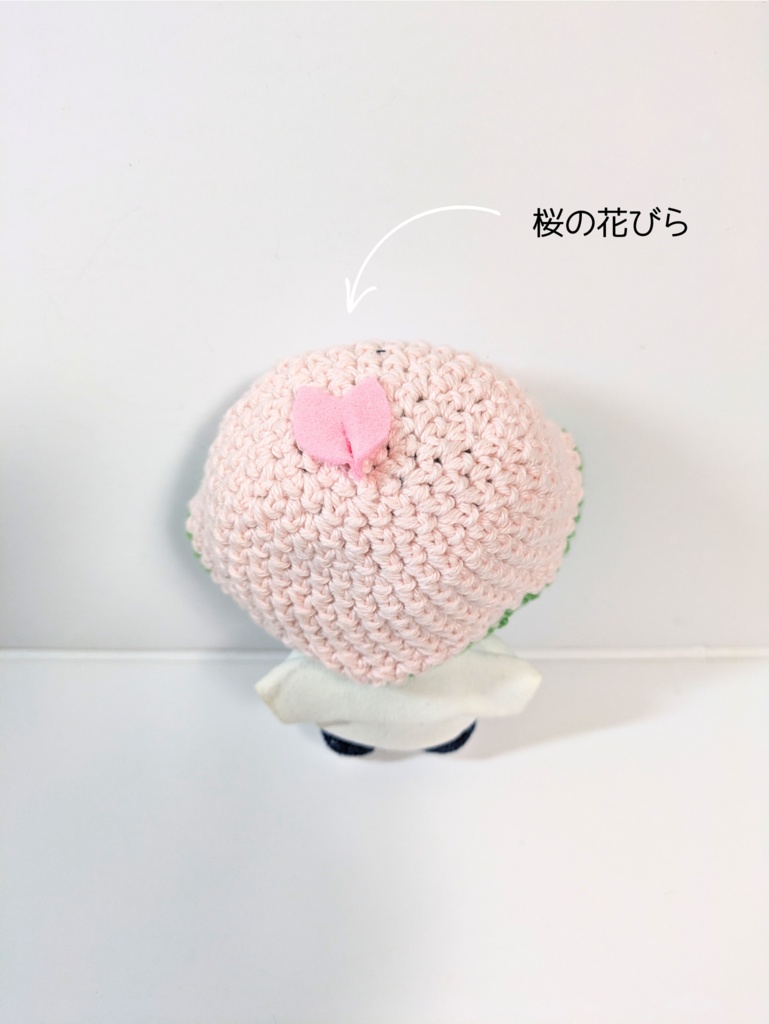 ぬい服10cm さくらもちハット