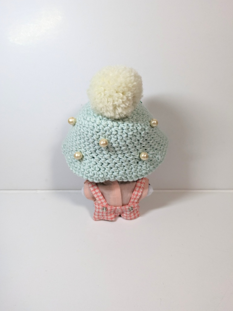 ぬい服10cm クリームソーダハット 水色・ピンク