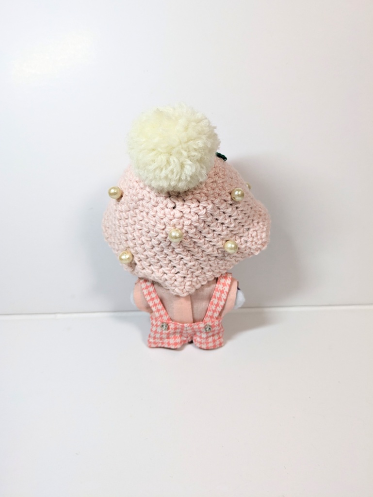 ぬい服10cm クリームソーダハット 水色・ピンク