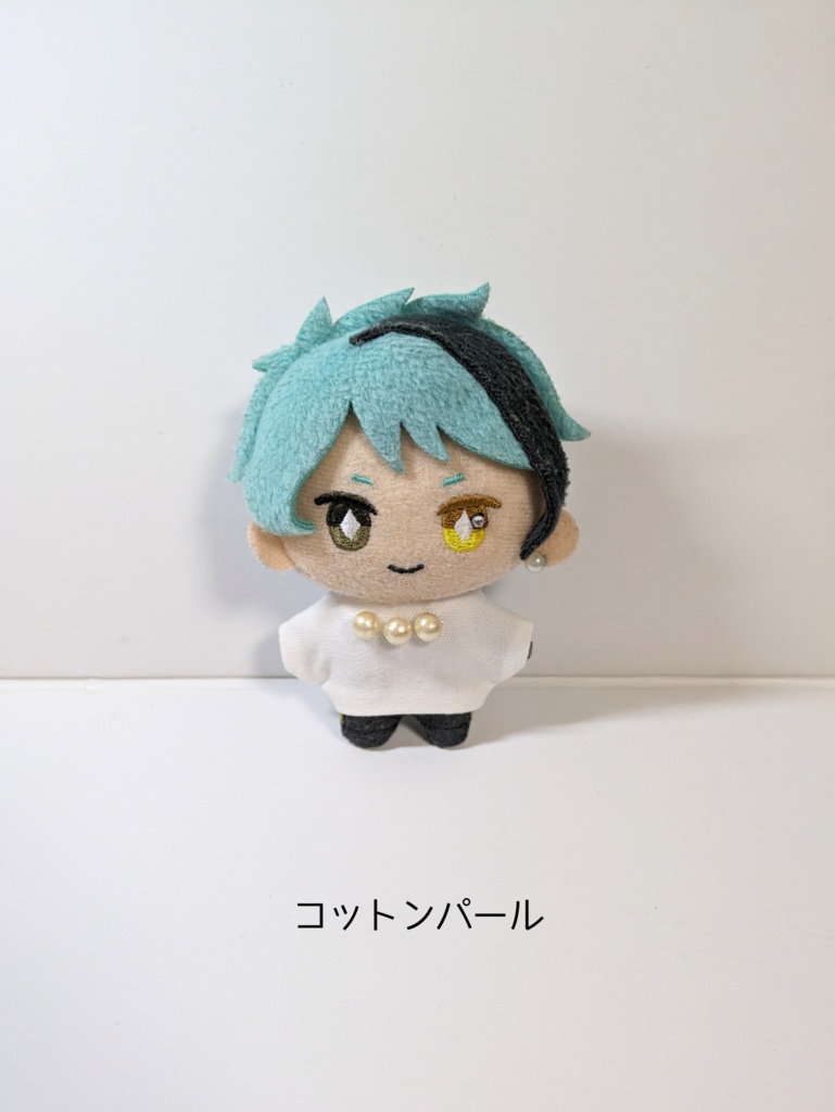 ぬい服10cm シンプルお上品ホワイトトップス