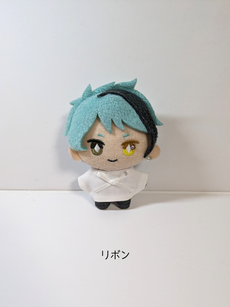 ぬい服10cm シンプルお上品ホワイトトップス