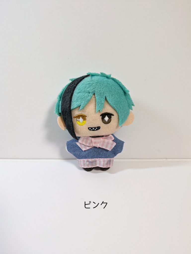 ぬい服10cm ビッグリボントップス【デニムver.】