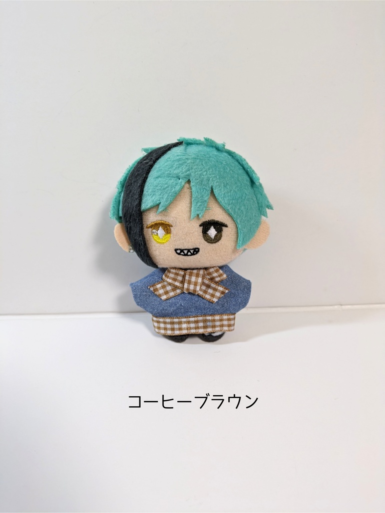 ぬい服10cm ビッグリボントップス【デニムver.】