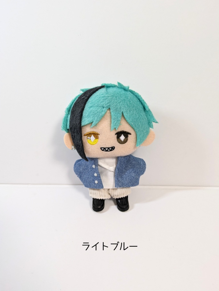 ぬい服10cm ノーカラーデニムジャケット