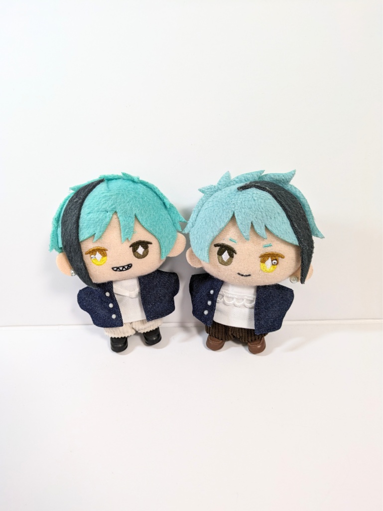 ぬい服10cm ノーカラーデニムジャケット