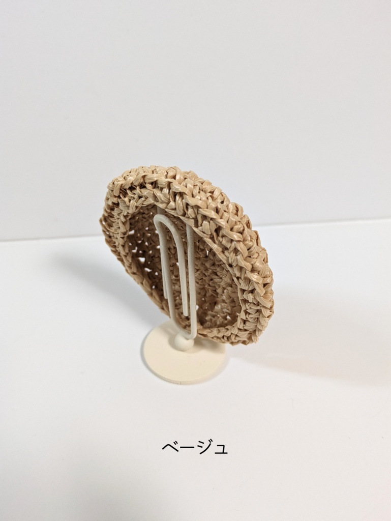 ぬい服10cm 麦わらベレー帽