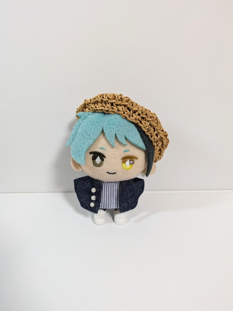 ぬい服10cm 麦わらベレー帽
