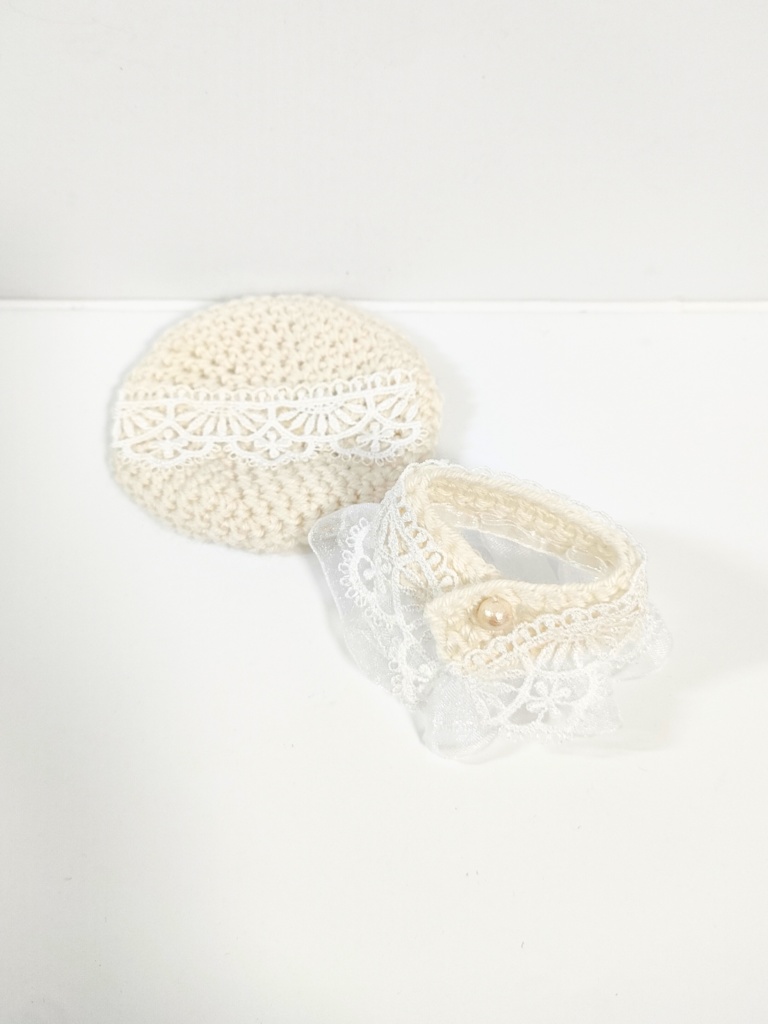 ぬい服10cm ケミカルレースベレーセット