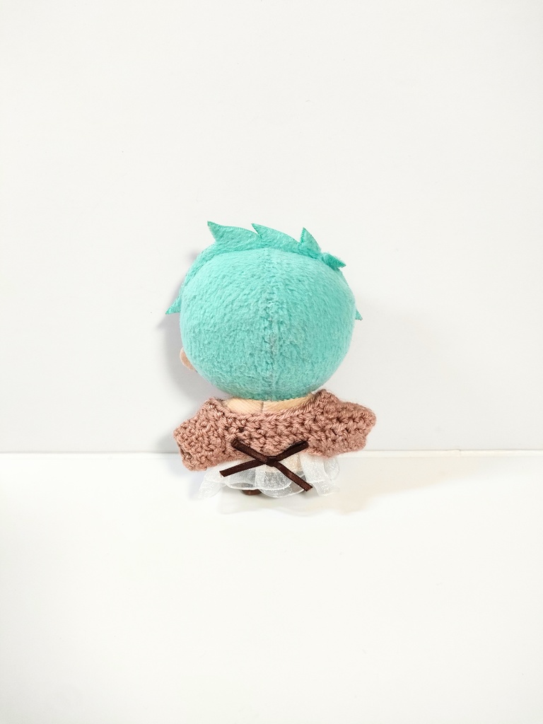 ぬい服10cm 萌え袖ゆるニットカーディガンセット