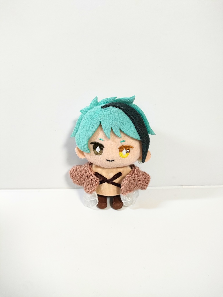 ぬい服10cm 萌え袖ゆるニットカーディガンセット