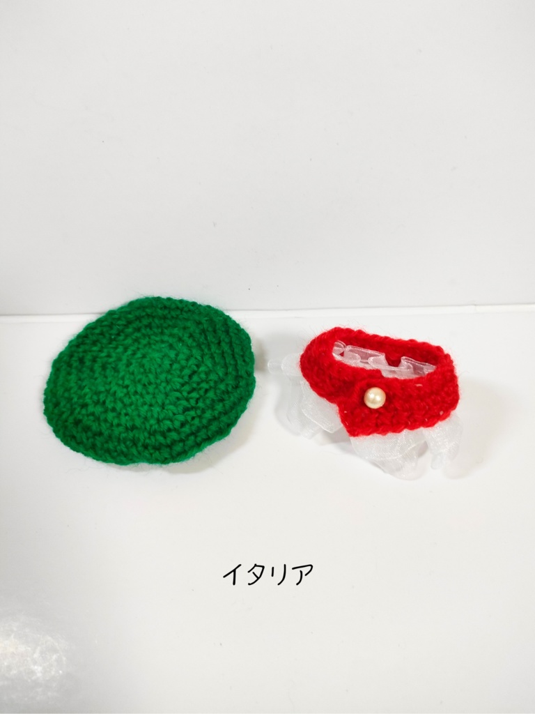 ぬい服10cm イタリア・フランスベレー&ケープセット