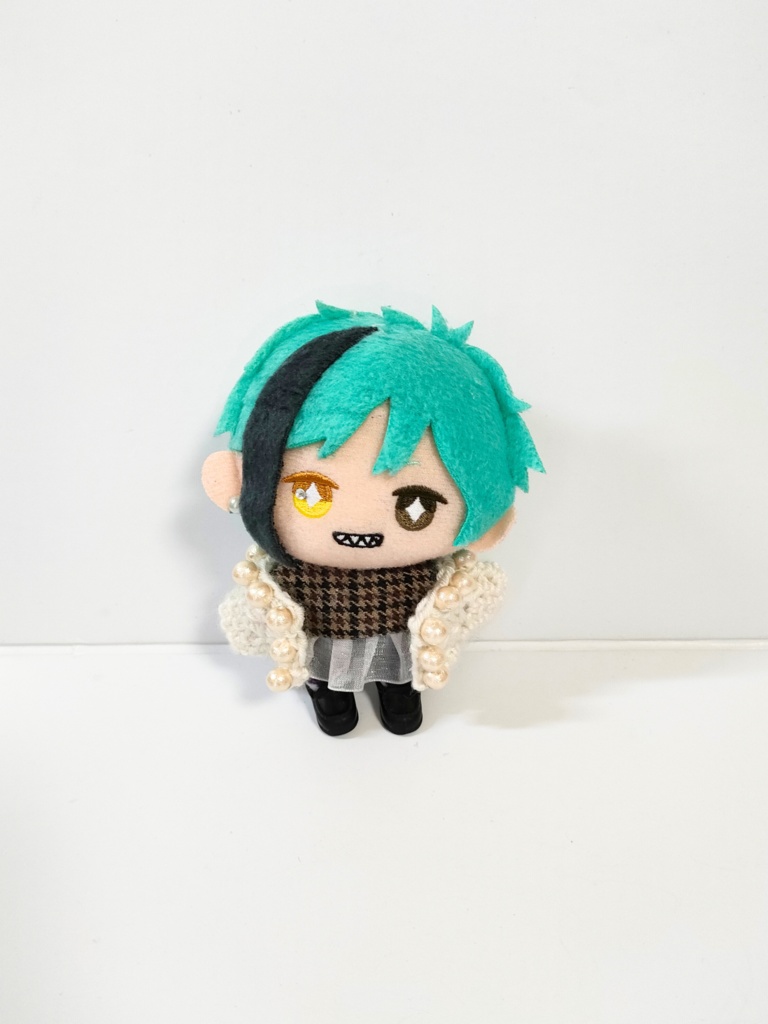 ぬい服10cm コットンパール付きニット