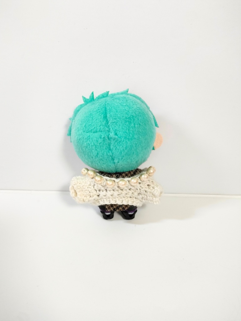 ぬい服10cm コットンパール付きニット