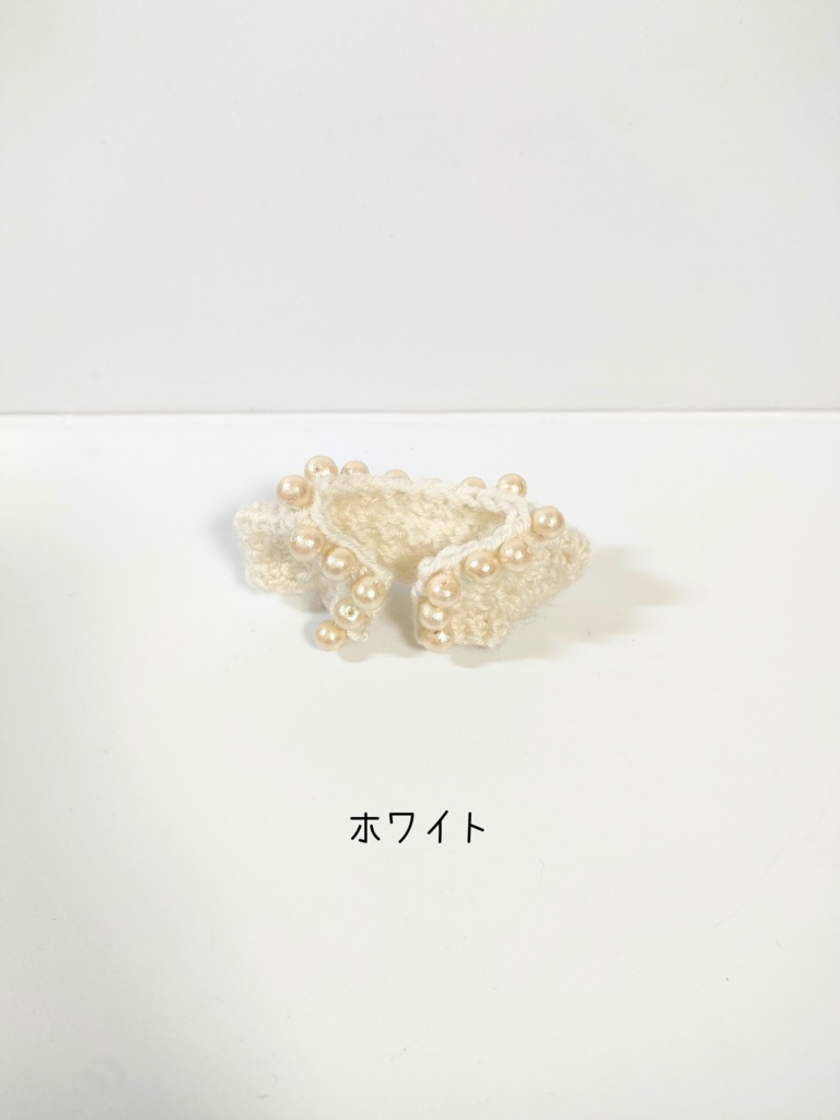 ぬい服10cm コットンパール付きニット