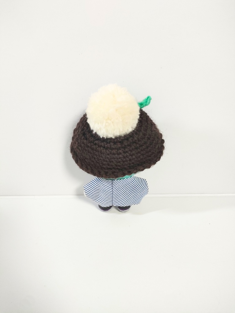 ぬい服10cm コーヒーフロートニット帽